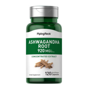 PipingRock Ashwagandha Root 920mg (per serving) - Stress Support