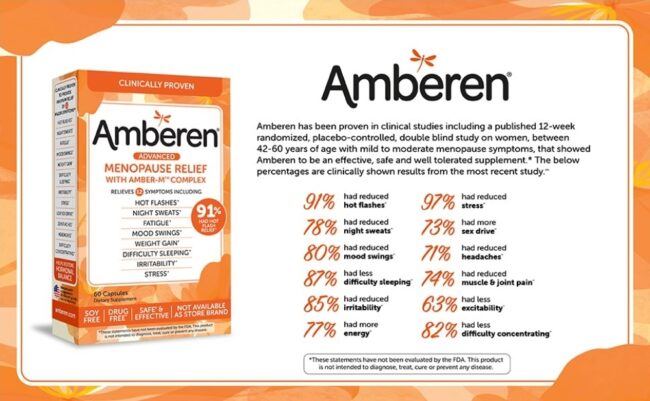 Amberen Advanced Menopause Relief with Amber M Complex