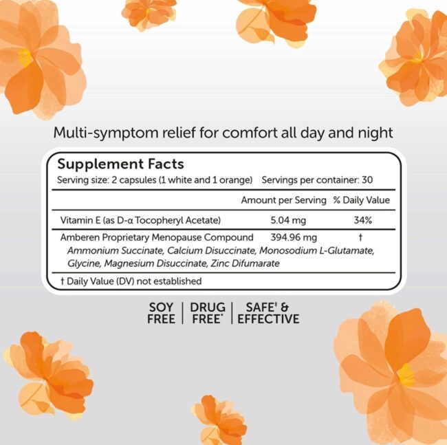 Amberen Advanced Menopause Relief with Amber M Complex