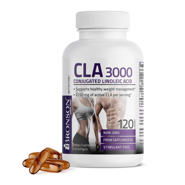 Bronson Nutrition CLA 3000 Conjugated Linoleic Acid - Support Healthy Weight Management