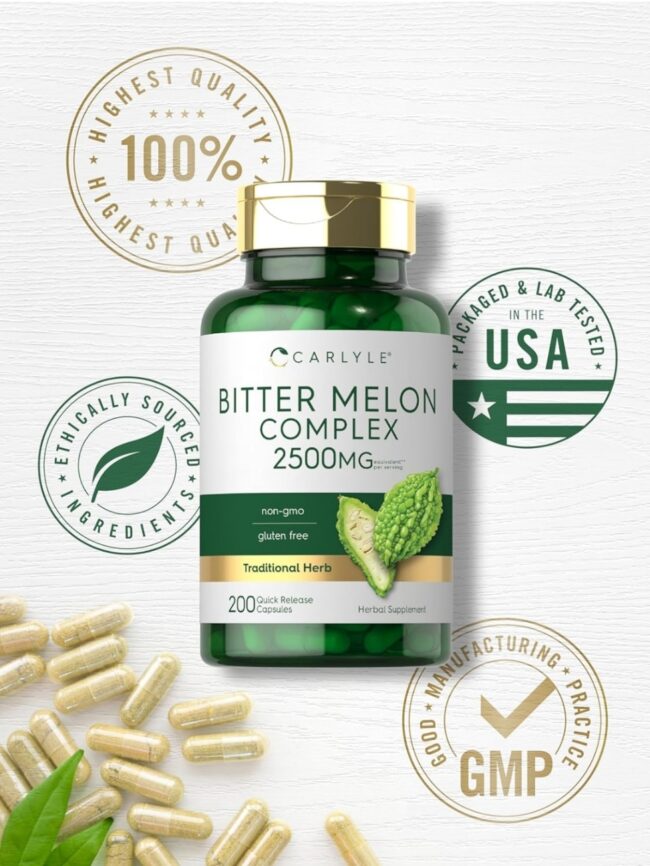 Carlyle Bitter Melon Complex 2,500mg - To treat Diabetes, Ulcer, Malaria, Pain & Inflammation