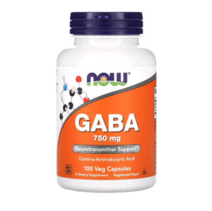 Now Foods Gamma Aminobutyric Acid GABA 750mg Neurotransmitter Support