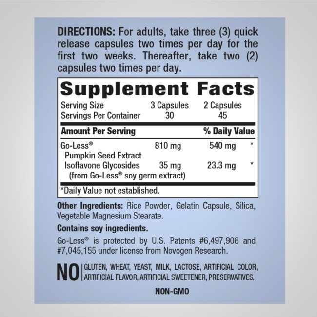 Piping Rock Go Less Bladder Control Formula