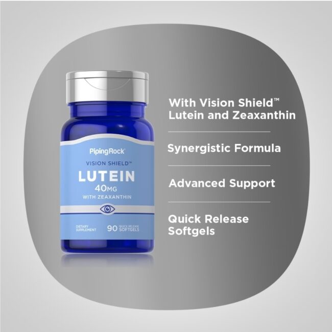 Piping Rock Lutein 40mg with Zeaxanthin Vision Care