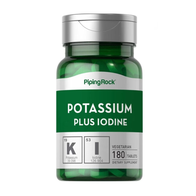 Piping Rock Potassium Plus Iodine - Maintain Normal Fluid Balance in the Body & Support Healthy Thyroid