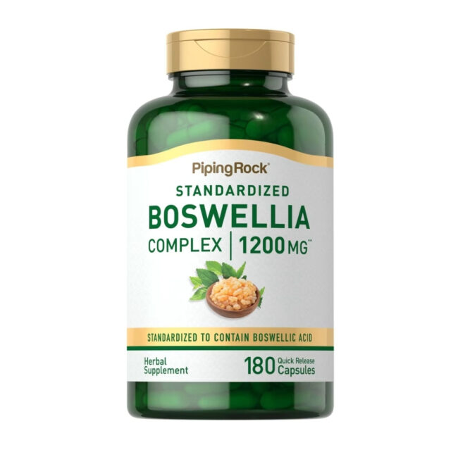 Piping Rock Standardized Boswellia Complex 1200mg - Joint Support (Osteoarthritis, Rheumatoid Arthritis), Asthma & Inflammatory Bowel Disease (IBD)