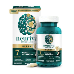 Neuriva Ultra Brain Health - Mental Alertness, Memory, Focus & Concentration, Cognitive, Neurofactor, Vitamin B6 B12