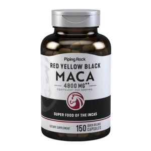 Piping Rock Red Yellow Black Maca 4,800mg - Treating Low Libido, Sexual Dysfunction or Infertility