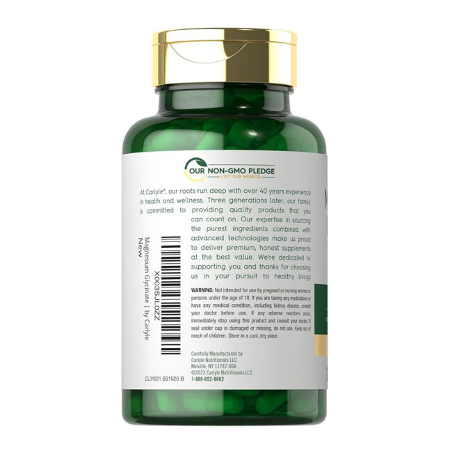 Carlyle Magnesium Glycinate + Ashwagandha Complex 2740mg per Serving
