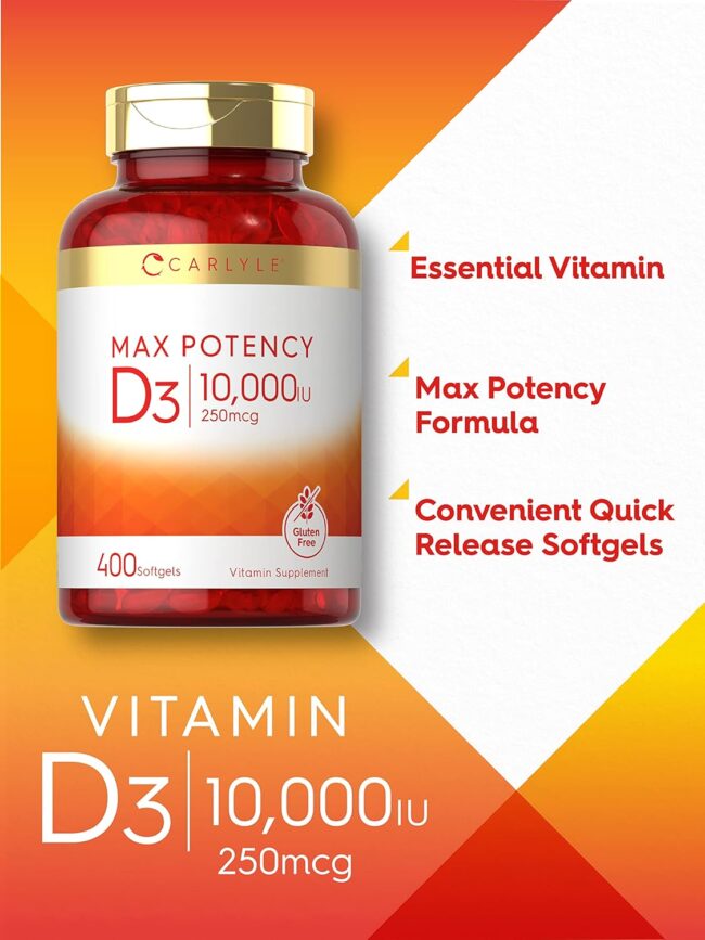 Carlyle Vitamin D3 10000 IU