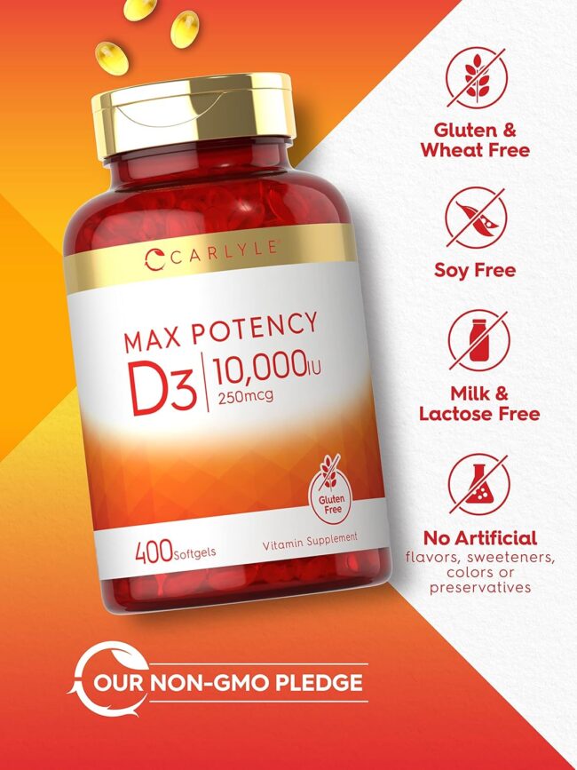 Carlyle Vitamin D3 10000 IU