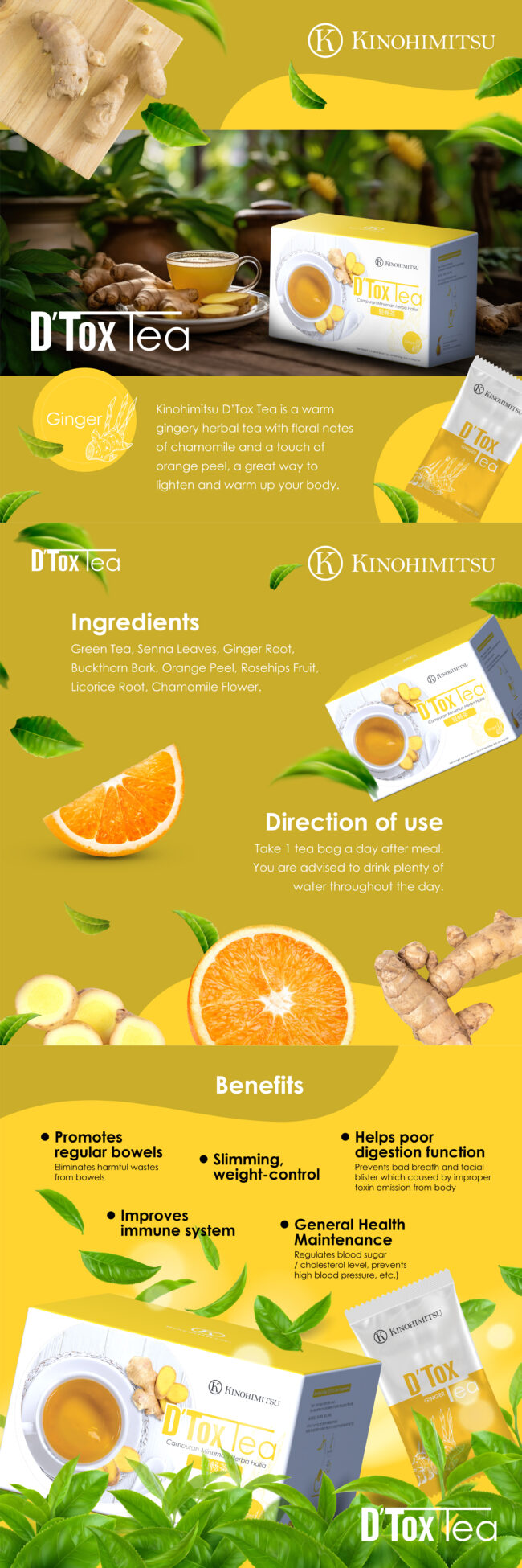 Kinohimitsu Detox Ginger Tea
