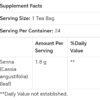 21st Century Herbal Slimming Tea Honey Lemon Fact 1