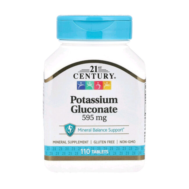 21st Century Potassium Gluconate 595mg Mineral Balance Support