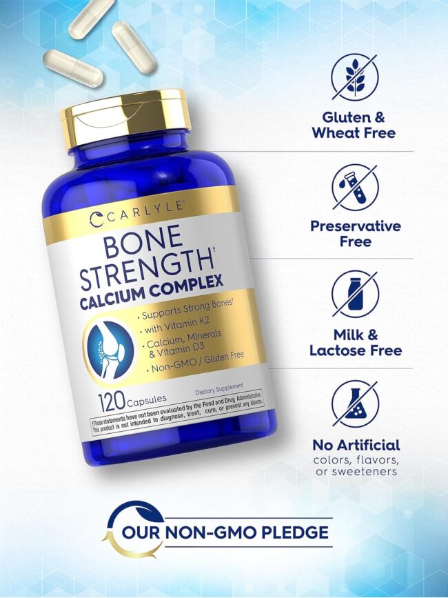 Carlyle Bone Strength Calcium Complex Supports Strong Bones