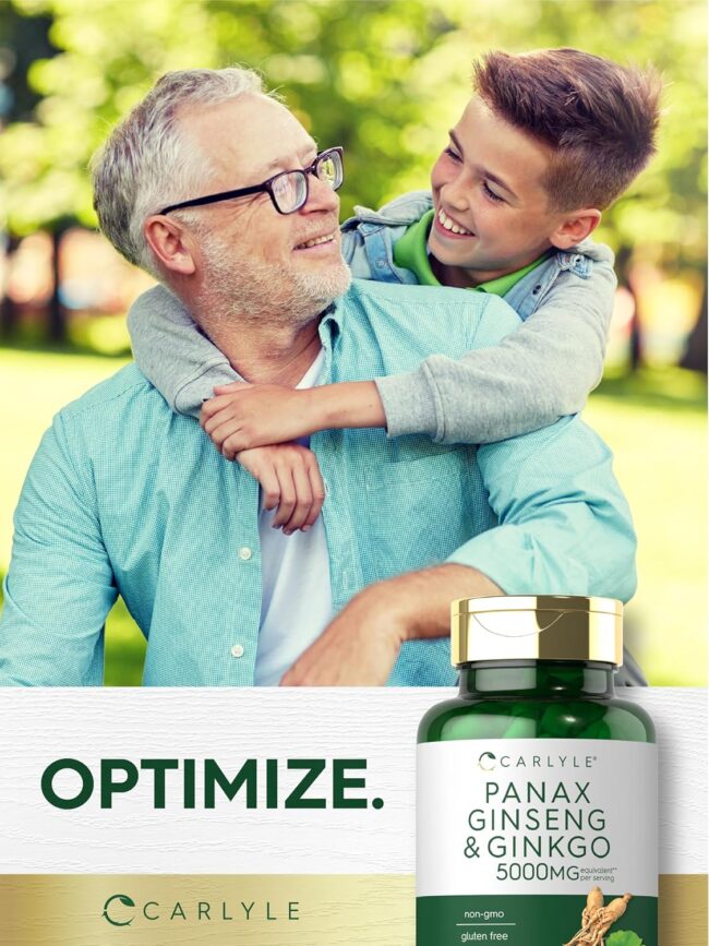 Carlyle Panax Ginseng & Ginkgo Biloba Supports Immune System