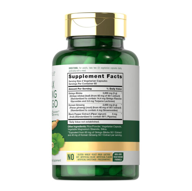 Carlyle Panax Ginseng & Ginkgo Biloba Supports Immune System