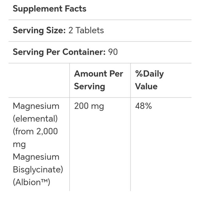 Now Foods Magnesium Glycinate Nervous System Support