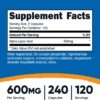 Nutricost Alpha Lipoic Acid 600mg Per Serving Antioxidant