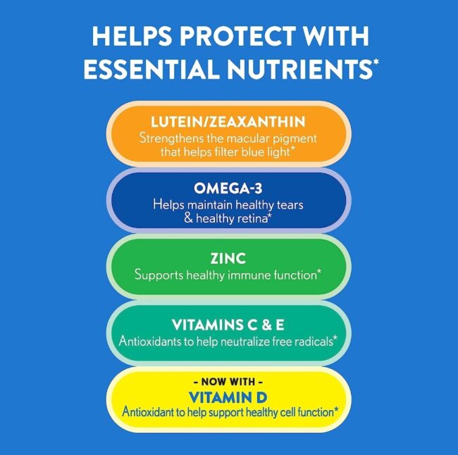 Ocuvite Eye Vitamin Lutein, Zeaxanthin & Omega 3 Support Eye Health