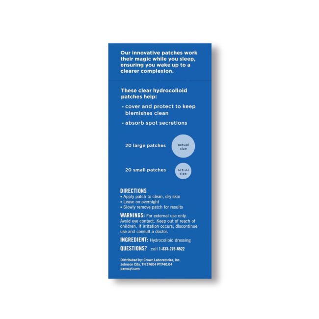 PanOxyl Overnight Spot Patches Advanced Hydrocolloid Healing Technology