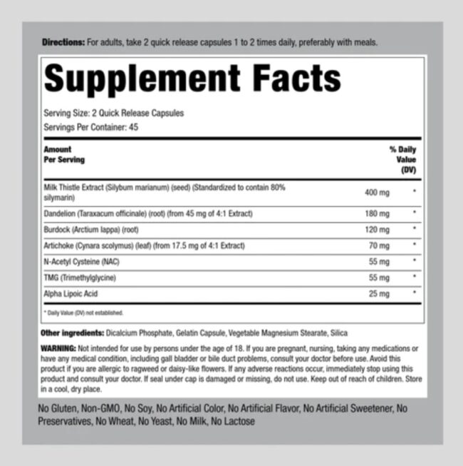 Piping Rock Liver Care Support Formula