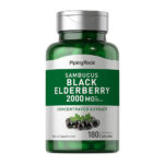 PipingRock Sambucus Black Elderberry 2,000 per Serving To Treat Cold & Flu