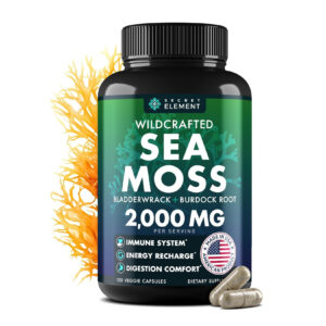 Secret Element Wild Crafted Sea Moss Bladderwrack + Burdock Root 2,000mg